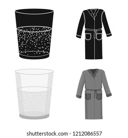 Isolated object of dreams and night symbol. Collection of dreams and bedroom vector icon for stock.