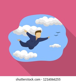 Isolated object of dreams and night symbol. Collection of dreams and bedroom stock vector illustration.