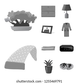 Isolated object of dreams and night symbol. Collection of dreams and bedroom vector icon for stock.
