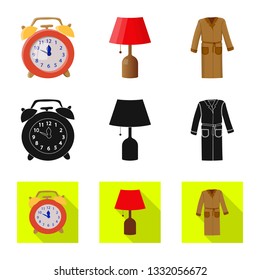 Isolated object of dreams and night symbol. Set of dreams and bedroom vector icon for stock.