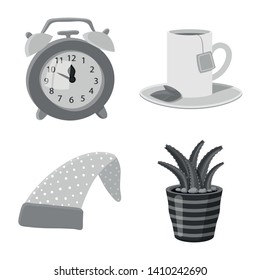 Isolated object of dreams and night symbol. Set of dreams and bedroom vector icon for stock.