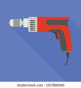 Isolated object of drill and screwdriver sign. Graphic of drill and instrument stock vector illustration.