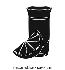Isolated object of drink and bar icon. Set of drink and party stock symbol for web.