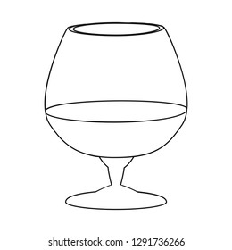 Isolated object of drink and bar icon. Collection of drink and party stock symbol for web.
