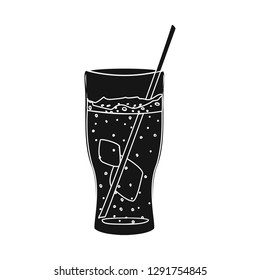 Isolated object of drink and bar icon. Set of drink and party stock vector illustration.