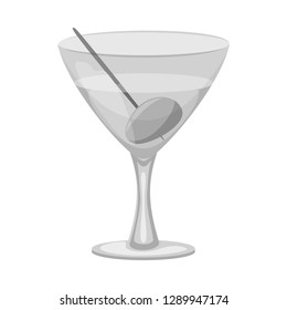 Isolated object of drink and bar symbol. Set of drink and party stock vector illustration.