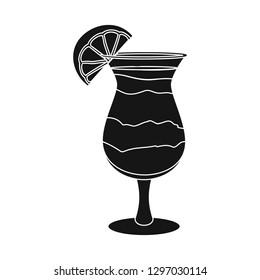 Isolated object of drink and bar symbol. Collection of drink and party stock vector illustration.