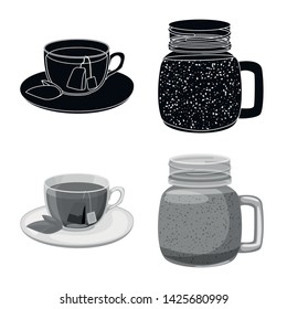Isolated object of drink and bar symbol. Collection of drink and party stock symbol for web.