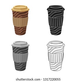 Isolated object of drink. Collection of drink and party stock symbol for web.
