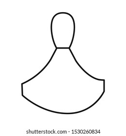 Isolated object of dummy and hanger symbol. Graphic of dummy and rack stock vector illustration.
