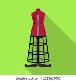 Isolated object of dummy and vintage logo. Graphic of dummy and body vector icon for stock.