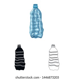 Isolated object of dump and sort logo. Collection of dump and junk stock vector illustration.