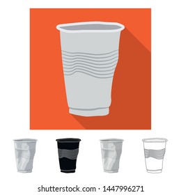 Isolated object of dump and sort logo. Collection of dump and junk vector icon for stock.