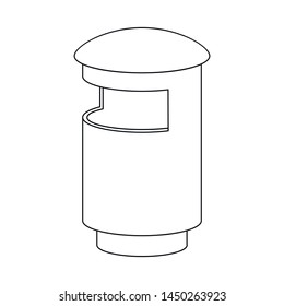 Isolated object of dumpster and container symbol. Collection of dumpster and garbage stock symbol for web.