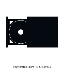 Isolated object of dvd and video icon. Set of dvd and cd stock symbol for web.