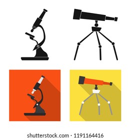 Isolated object of education and learning icon. Set of education and school stock symbol for web.