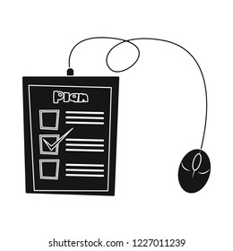Isolated object of education and learning logo. Collection of education and school stock vector illustration.