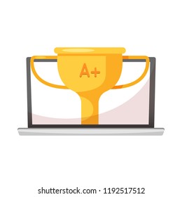 Isolated object of education and learning sign. Collection of education and school vector icon for stock.