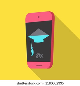 Isolated object of education and learning symbol. Collection of education and school stock symbol for web.