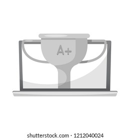 Isolated object of education and learning symbol. Set of education and school stock symbol for web.