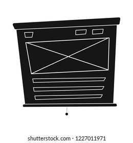 Isolated object of education and learning symbol. Collection of education and school stock vector illustration.