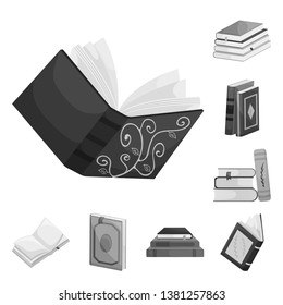 Isolated object of education and source icon. Collection of education and information stock symbol for web.