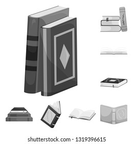 Isolated object of education and source logo. Set of education and information vector icon for stock.