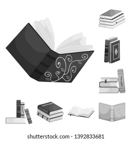 Isolated object of education and source logo. Set of education and information vector icon for stock.