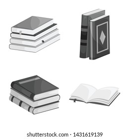 Isolated object of education and source symbol. Set of education and information stock symbol for web.