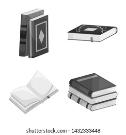 Isolated object of education and source symbol. Set of education and information stock symbol for web.