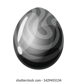 Isolated Object Of Egg And Dragon Icon. Set Of Egg And Gem Stock Vector Illustration.