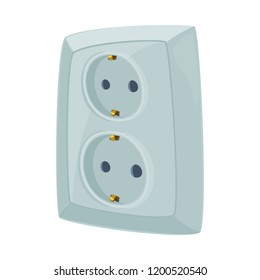Isolated object of electricity and electric sign. Set of electricity and energy stock symbol for web.