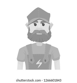 Isolated object of electricity and electric sign. Collection of electricity and energy vector icon for stock.