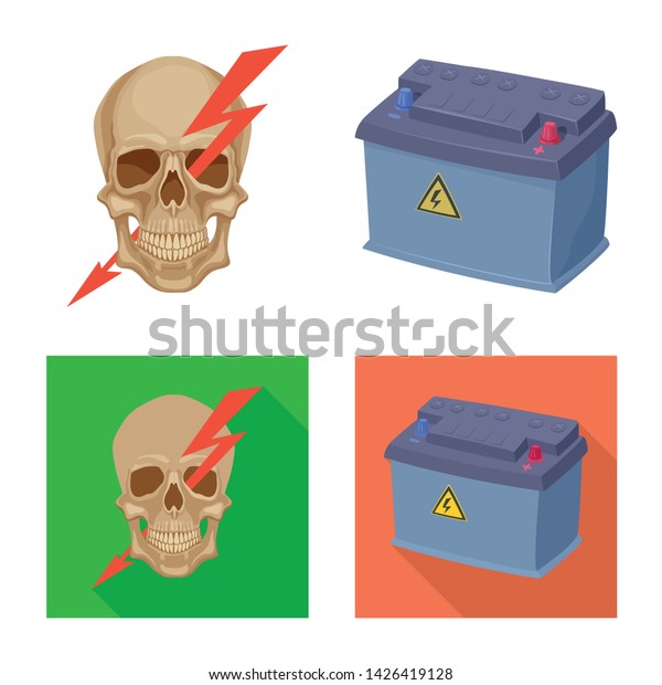 Isolated object of
electricity and electric sign. Collection of electricity and energy
vector icon for
stock.