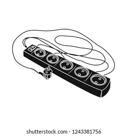 Isolated object of electricity and electric symbol. Set of electricity and energy vector icon for stock.