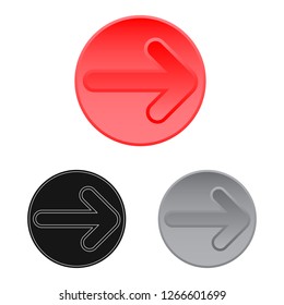 Isolated object of element and arrow icon. Set of element and direction vector icon for stock.