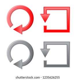 Isolated object of element and arrow logo. Set of element and direction stock vector illustration.