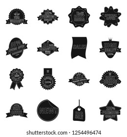 Isolated object of emblem and badge icon. Collection of emblem and sticker stock symbol for web.