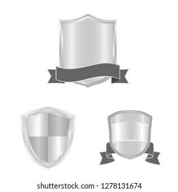 Isolated object of emblem and badge icon. Collection of emblem and sticker stock symbol for web.