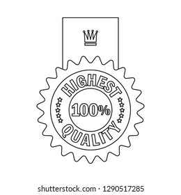 Isolated object of emblem and badge logo. Set of emblem and sticker stock vector illustration.