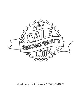 Isolated object of emblem and badge sign. Collection of emblem and sticker vector icon for stock.