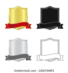 Isolated object of emblem and badge sign. Set of emblem and sticker stock vector illustration.