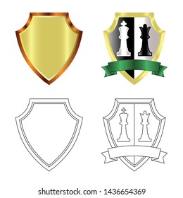 Isolated object of emblem and badge sign. Set of emblem and sticker vector icon for stock.