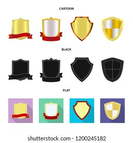 Isolated object of emblem and badge symbol. Collection of emblem and sticker vector icon for stock.