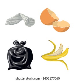 Isolated object of environment  and waste symbol. Set of environment  and ecology vector icon for stock.