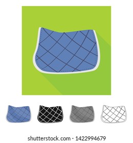 Isolated object of equipment and riding icon. Collection of equipment and competition stock vector illustration.