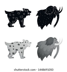 Isolated object of evolution and neolithic icon. Collection of evolution and primeval vector icon for stock.