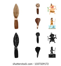 Isolated object of evolution  and prehistory sign. Collection of evolution  and development  vector icon for stock.
