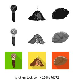 Isolated object of evolution  and prehistory sign. Collection of evolution  and development  stock vector illustration.