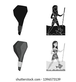 Isolated object  evolution  and prehistory sign. Set  evolution  and development  stock symbol  web.